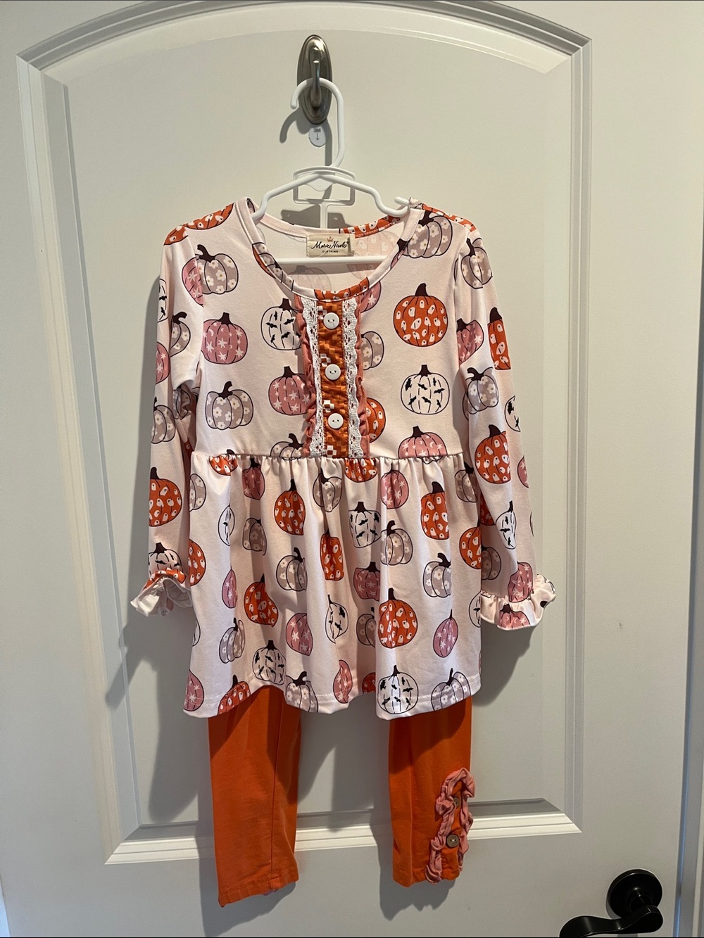 Marie Nicole -Pink and Orange Pumpkin Set